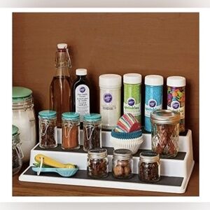 2pack Light‎ Grey/Dark Grey Large 3-Tier Non-Skid Cabinet Organizers new